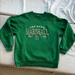 Vintage Marshall green Crewneck Sweater